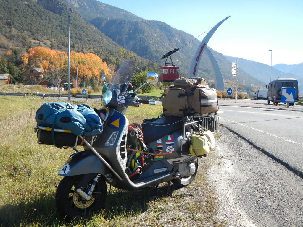 Scooters and ski lifts.